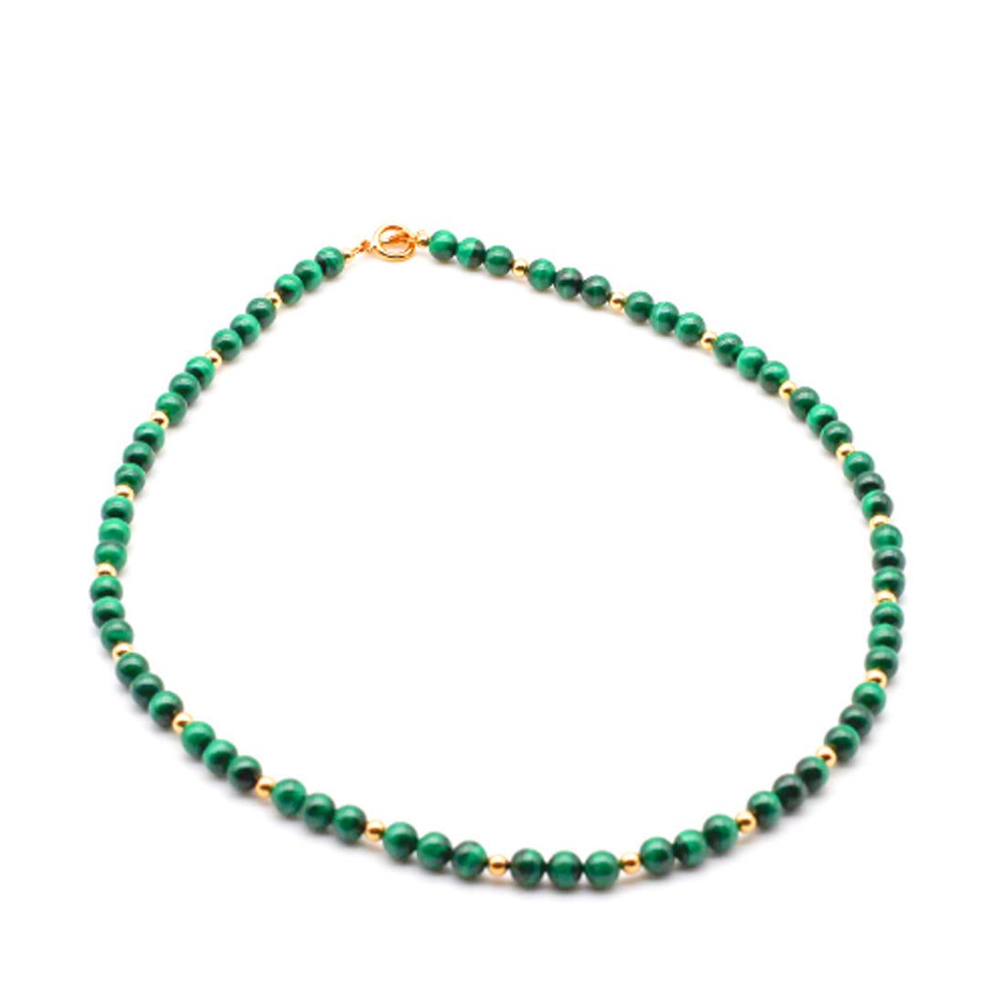Malachite and Gold Necklace