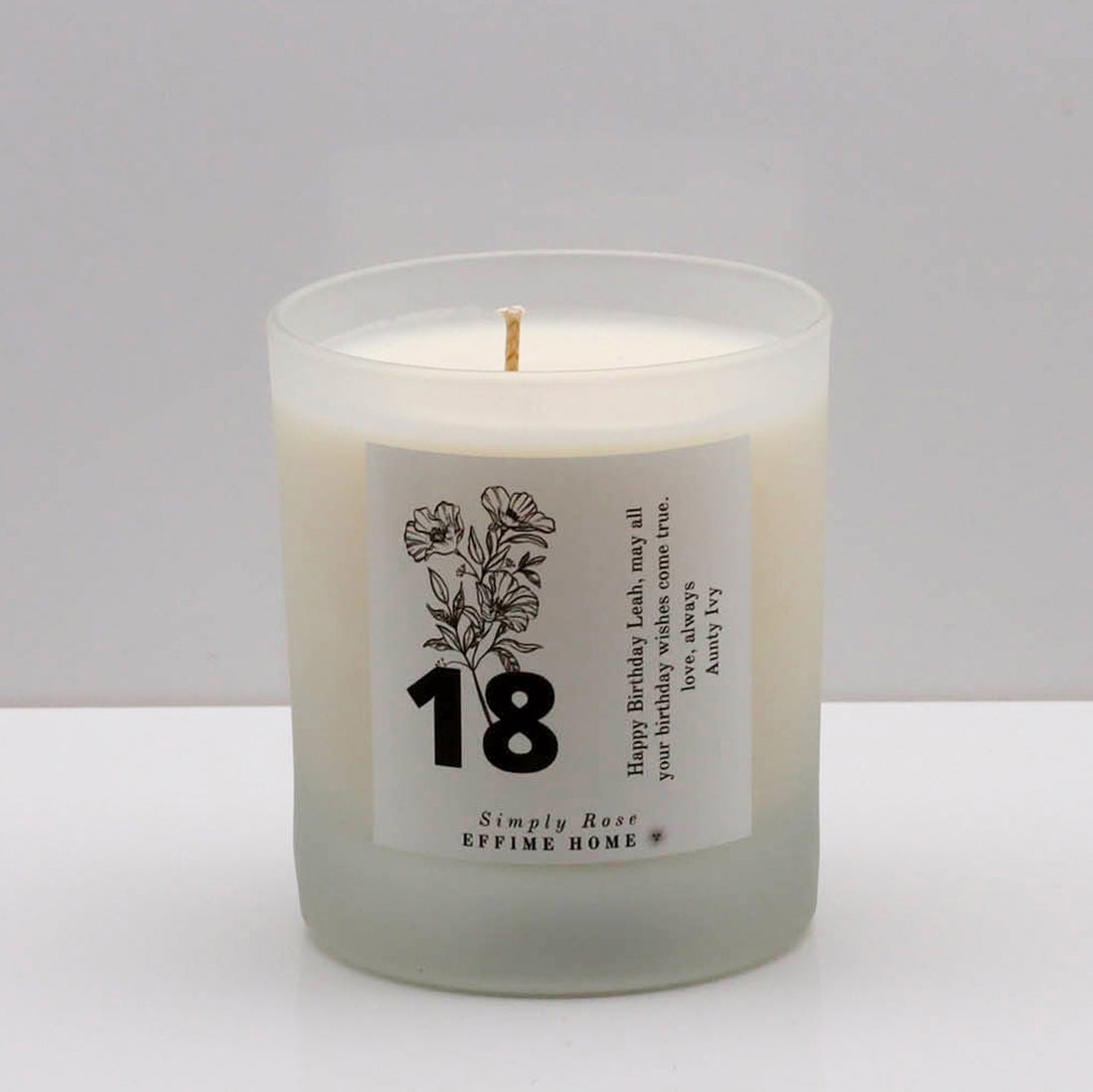 Age With Tulips Candle