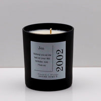 Name and Year of Birth Candle