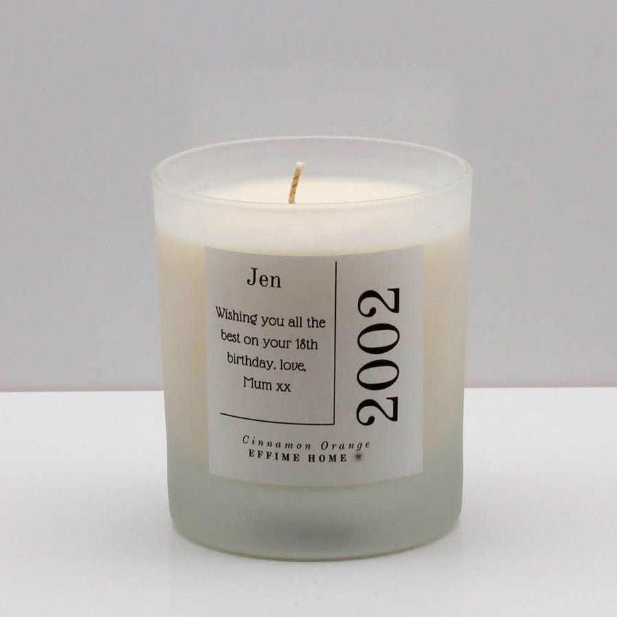 Name and Year of Birth Candle