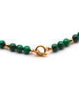 Malachite and Gold Necklace
